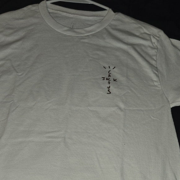 Cactus Jack by Travis Scott Cream Tee - Picture 1 of 3